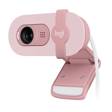 View a Larger Image Logitech Brio 100 FullHD Webcam, Rose