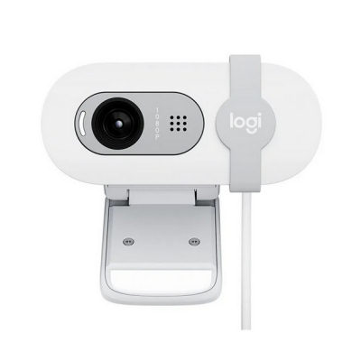 View a Larger Image Logitech Brio 100 FullHD Webcam, White