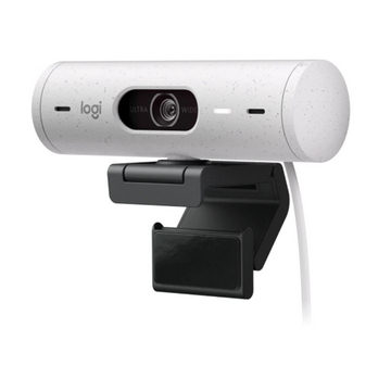 View a Larger Image Logitech Brio 500 FullHD Webcam, Off White