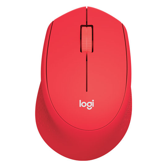 View a Larger Image Logitech M331 Silent Plus Wireless Mouse, Red