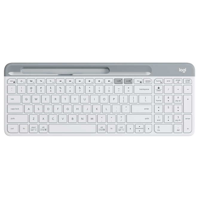 View a Larger Image Logitech K580 Wireless Multi-Device Keyboard, White