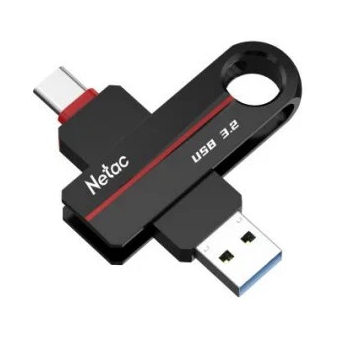 View a Larger Image 32GB Netac US18 USB3.2 + Type-C Dual Storage Drive, Zinc Alloy